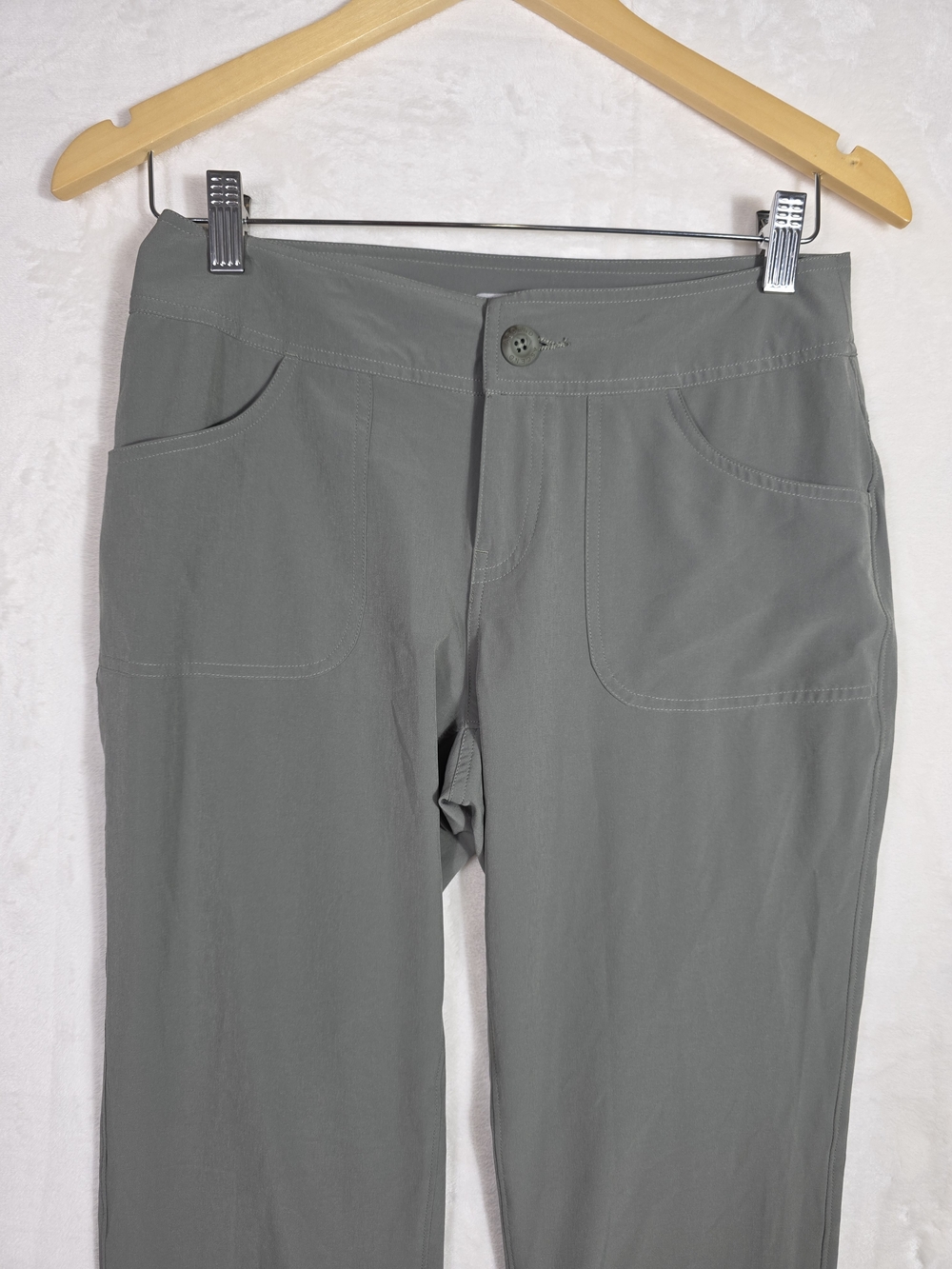 Ascend Women's Sage Green Hiking Pants Size 4 Stretch Adjustable Hem - Picture 5 of 10